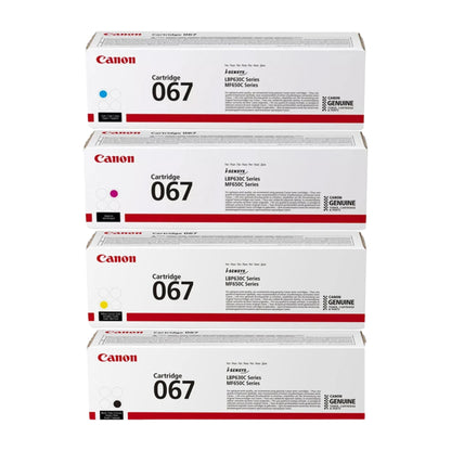 Genuine canon 067 black, cyan, yellow and magenta ink/toner Cartridge