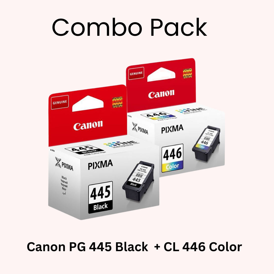 Combo Pack: Canon PG-445 Black + CL-446 Color Original Ink Cartridge