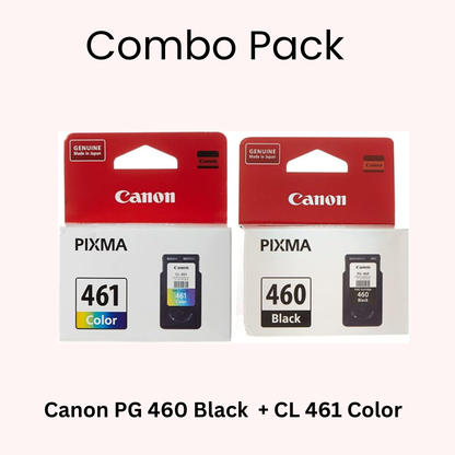 Bundle Pack of Canon PG 460 Black and Canon CL 461 Color ink cartridges at best price in Doha Qatar.