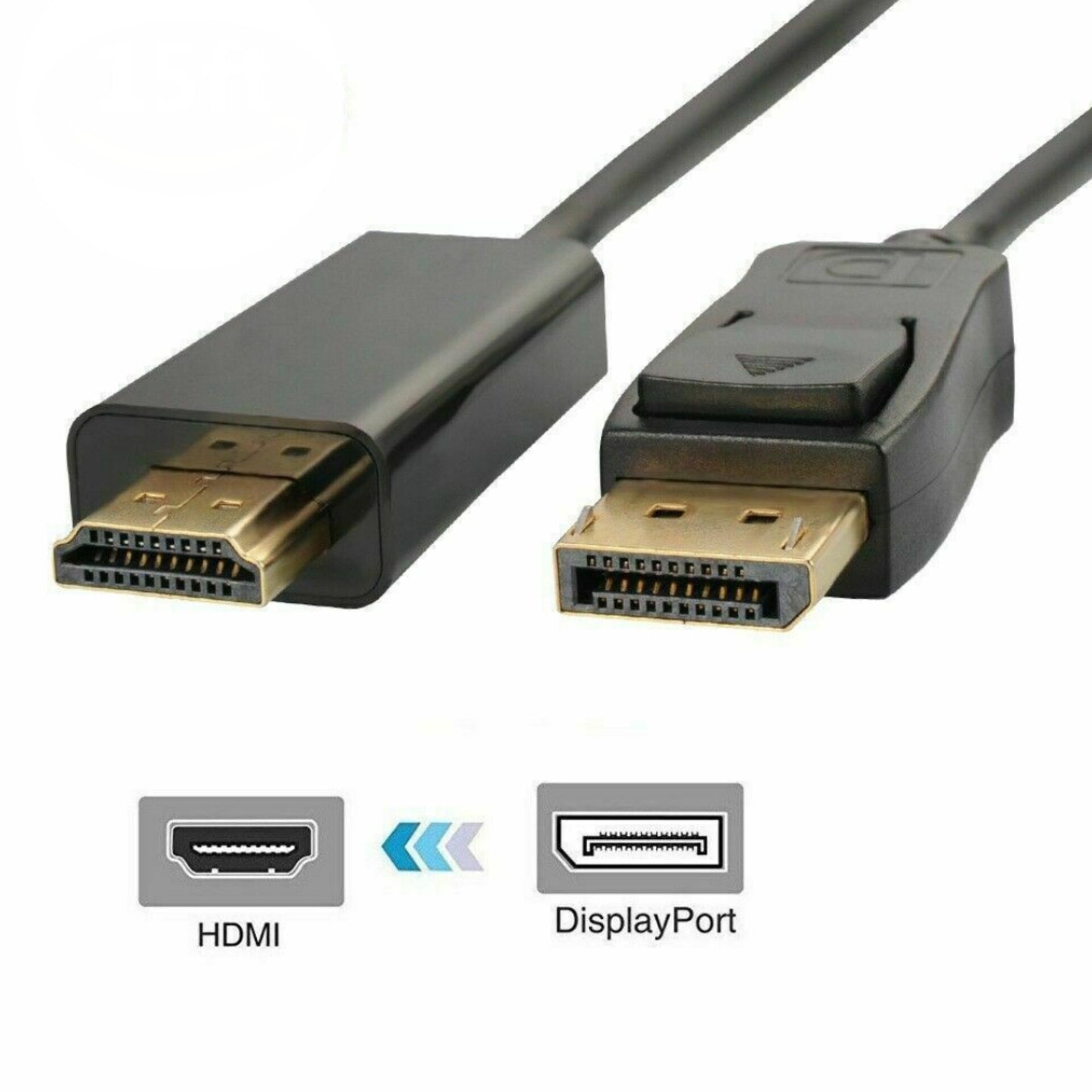 DisplayPort to HDMI Converter Cable. Display Port to HDMI Connector/Adaptor Cable,