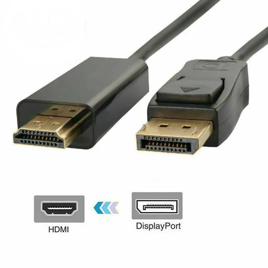 Display Port to HDMI connector/convertor cable