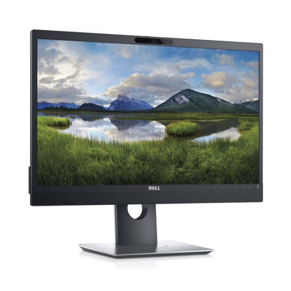 Dell 23.8" Inch IPS FHD Monitor, 6MS Response Time, HDMI, DisplayPort 1.2, 2x USB-A 2.0, 2x USB-A 3 Ports, Anti Glare Panel, Built-In Speakers, FHD Webcam, Black | P2418HZM