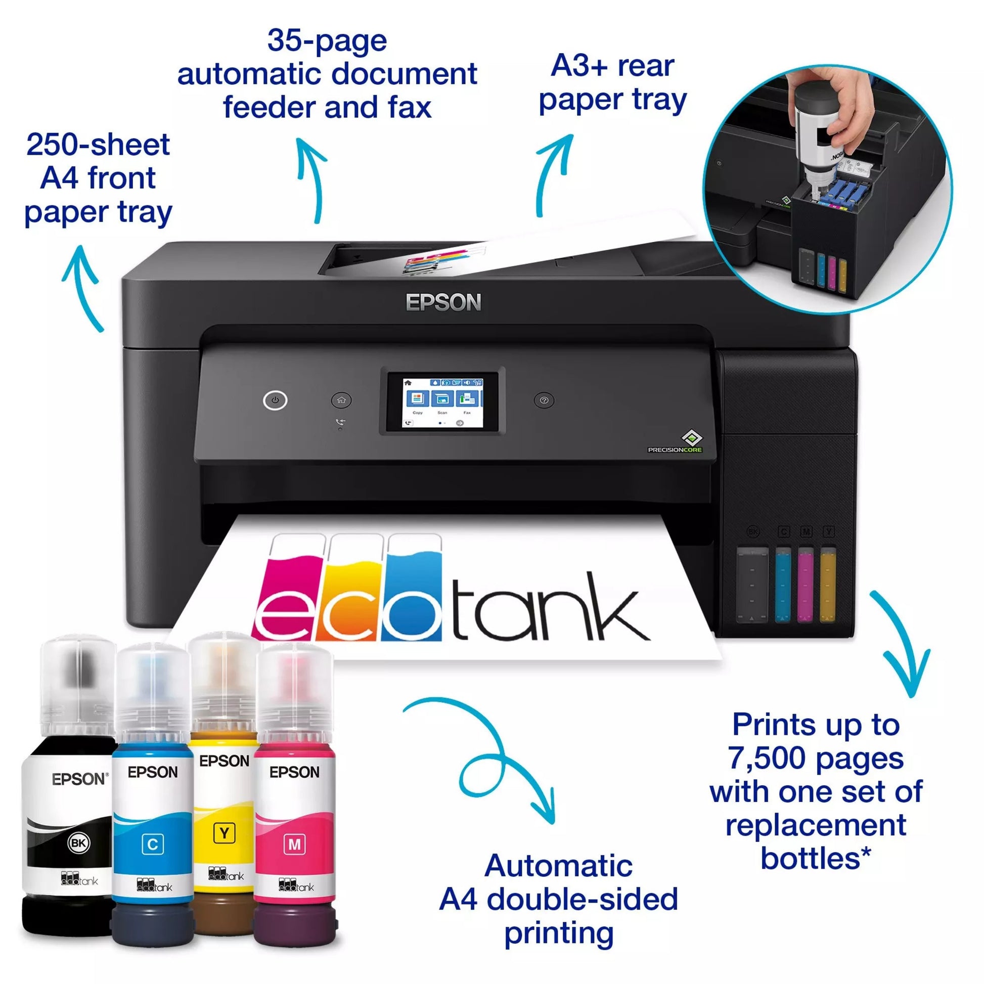 Epson EcoTank L14150 All-In-One Inkjet Printer, Compact A3 Printer