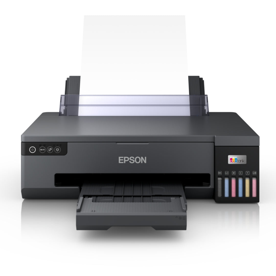The Epson EcoTank L18050 is a 6-color, A3+ ink tank photo printer designed for high-volume, ultra-low-cost photo printing