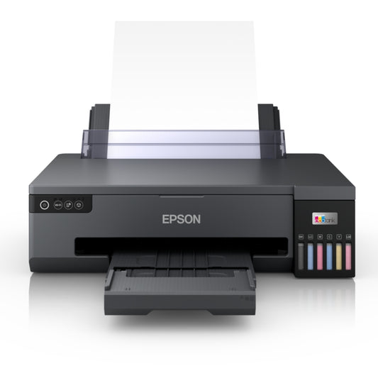 The Epson EcoTank L18050 is a 6-color, A3+ ink tank photo printer designed for high-volume, ultra-low-cost photo printing