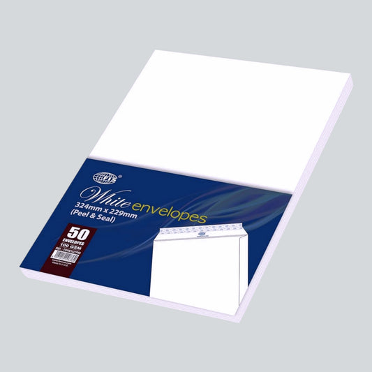 FIS Envelope A4 size Plain 50Pcs Pack