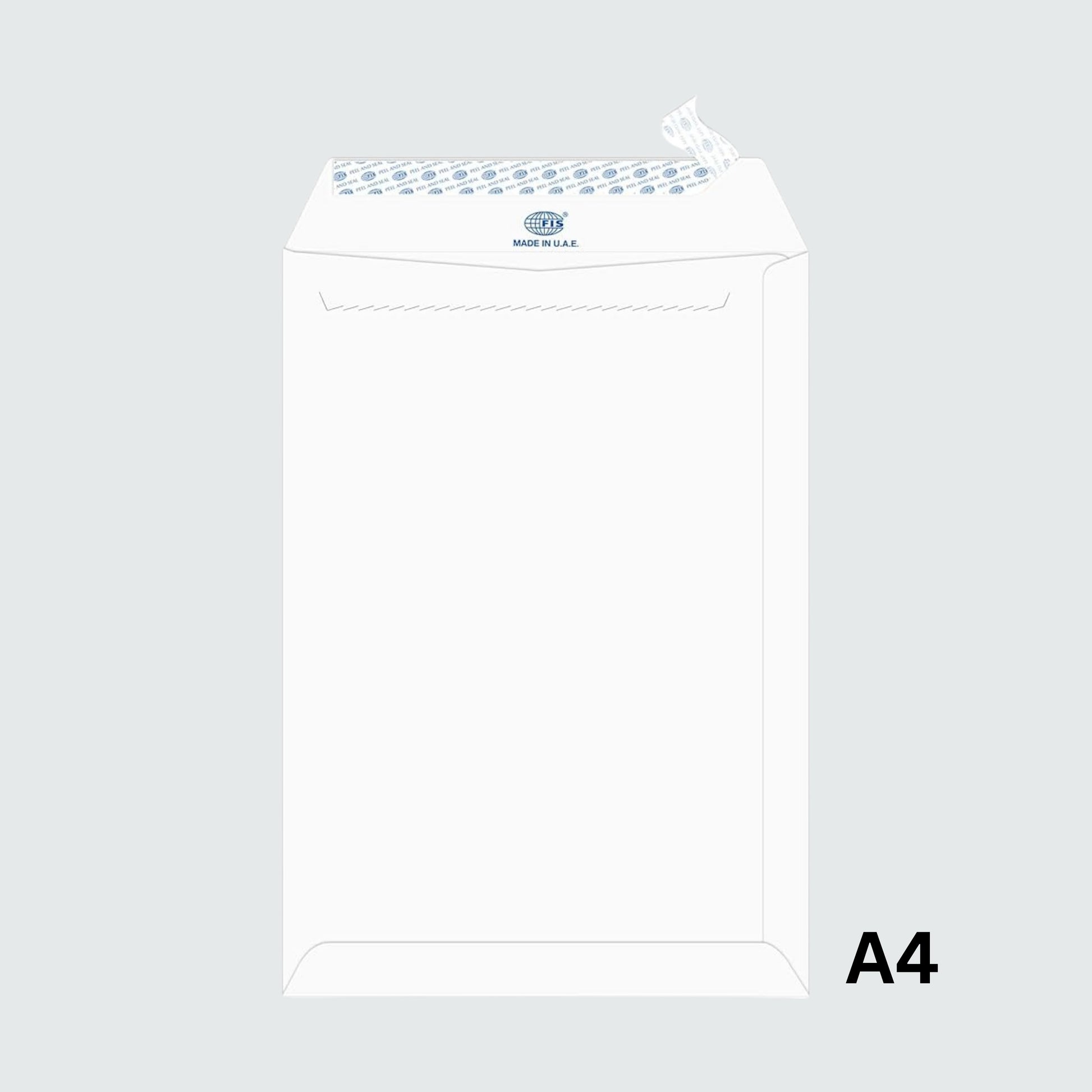 FIS Envelope A4 size Plain 50Pcs Pack FIS Envelope A4 size Plain 50Pcs Pack