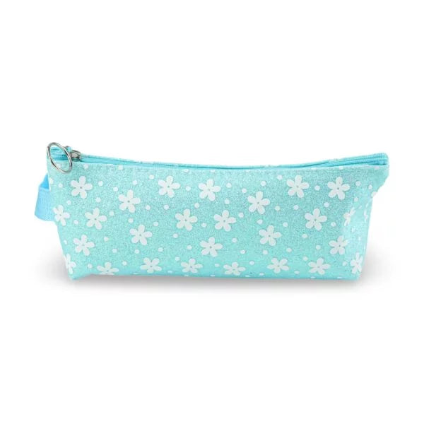 Glitter Flower Mix Light Cyan Case