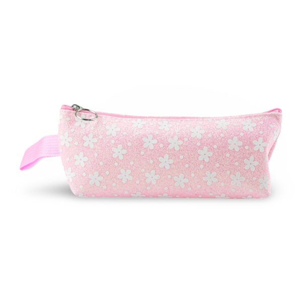 Glitter Flower Mix Pencil Case ( Medium )