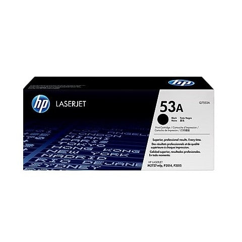 HP 53A Black Original LaserJet Toner Cartridge - Q7553A HP 53A Black Original LaserJet Toner Cartridge - Q7553A