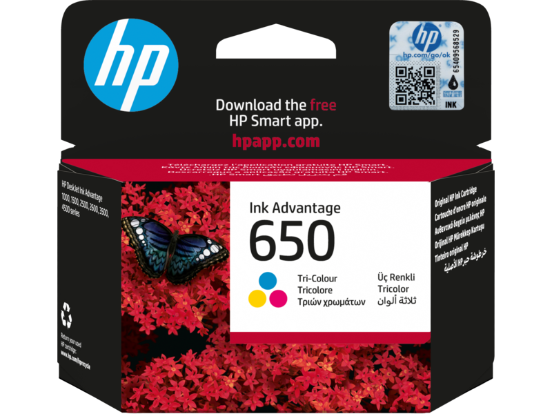 HP 650 Original Ink Cartridge HP 650 Original Ink Cartridge