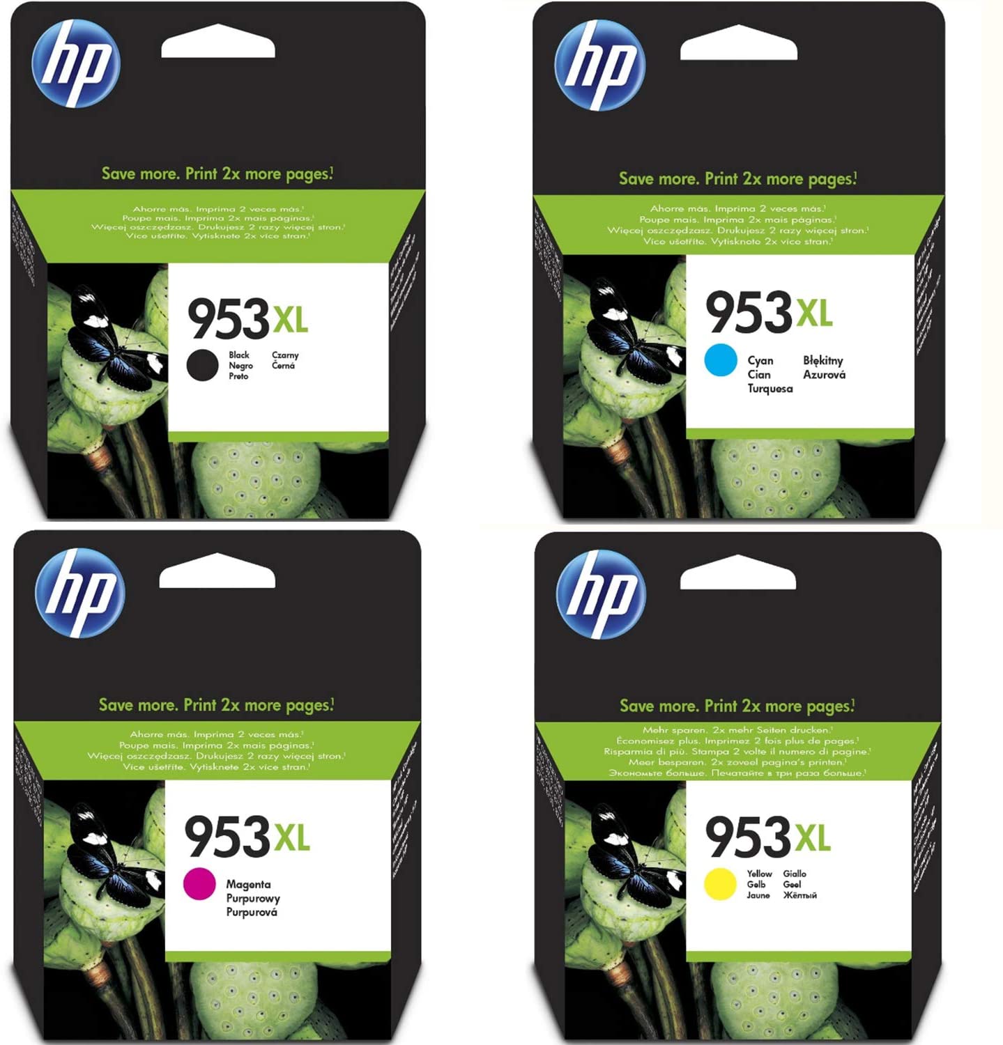 Combo Pack: HP 953XL High Yield Original Ink Cartridges Combo Pack: HP 953XL High Yield Original Ink Cartridges