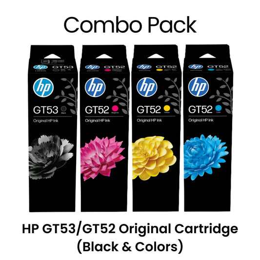 Combo Pack: HP GT53/GT52 Original Ink Bottle