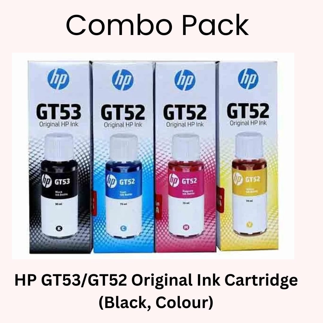 Combo pack of Original HP GT53/GT52 Ink refill bottles in Doha Qatar