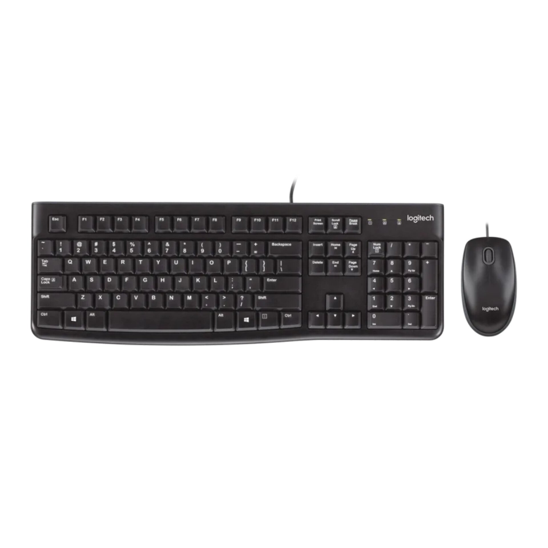 Logitech MK120 Wired Keyboard and Mouse Combo (English + Arabic) Logitech MK120 Wired Keyboard and Mouse Combo (English + Arabic)