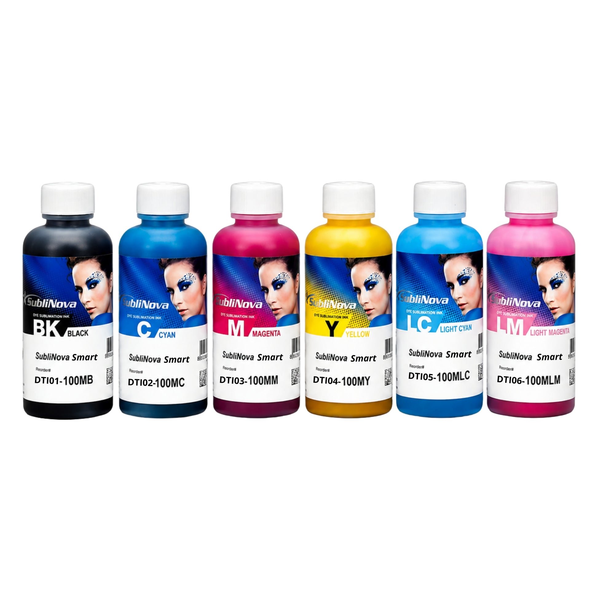 Inktec Sublinova Smart Dye Sublimation Ink Set for EPSON Ecotank Printers [Set of 6]