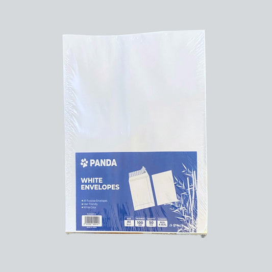 PANDA Envelope A5 size Plain 50Pcs Pack