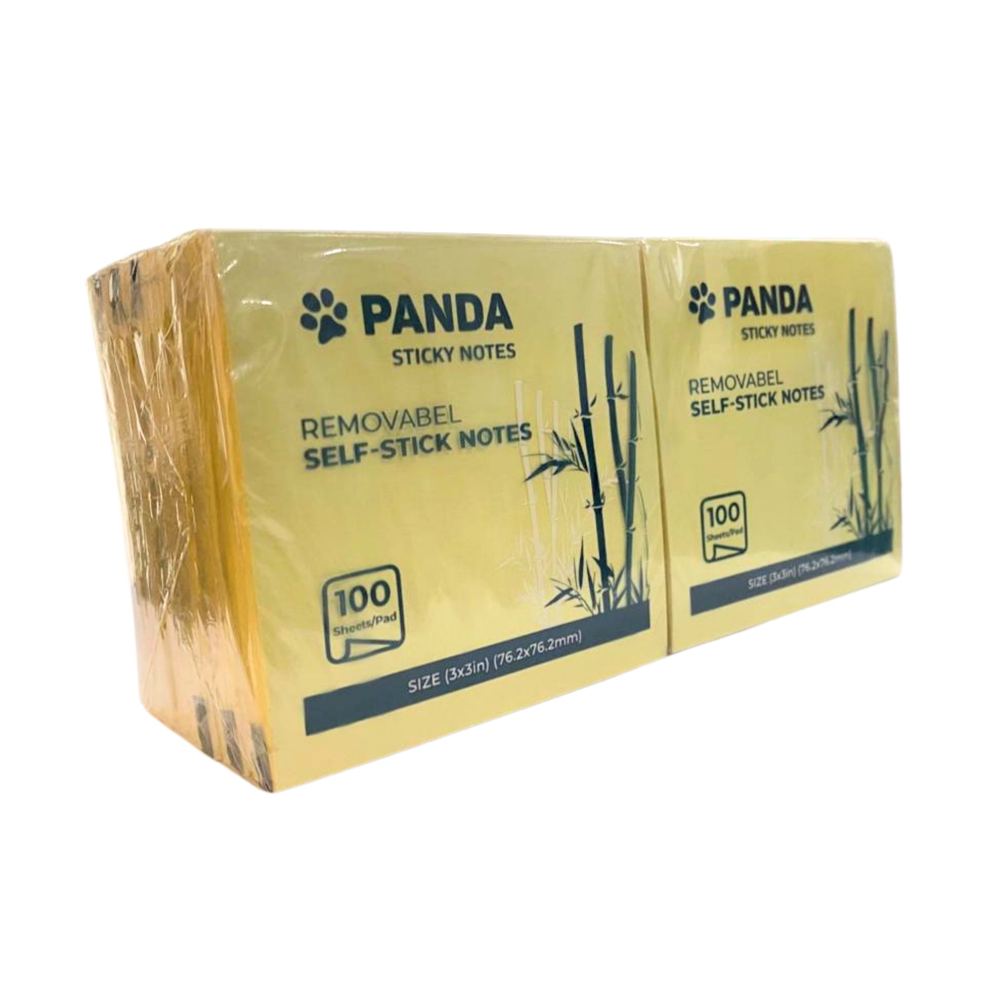 PANDA Stick Notes 3x3 Inch 100 Sheets (12Pcs)