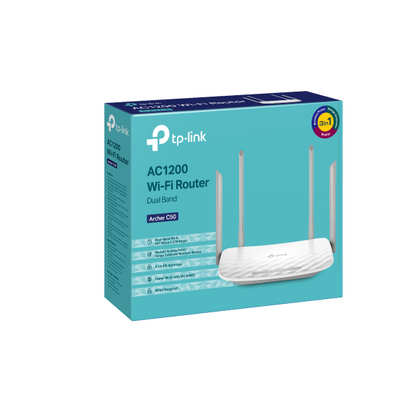 TP-Link Archer C50 AC1200 Wireless Dual Band Router