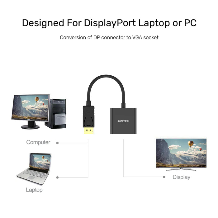 Unitek Display Port to VGA Adapter Unitek Display Port to VGA Adapter