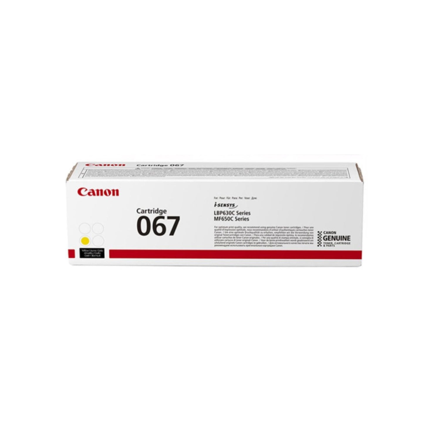 Original Canon 067 yellow toner cartridge in Doha, Qatar