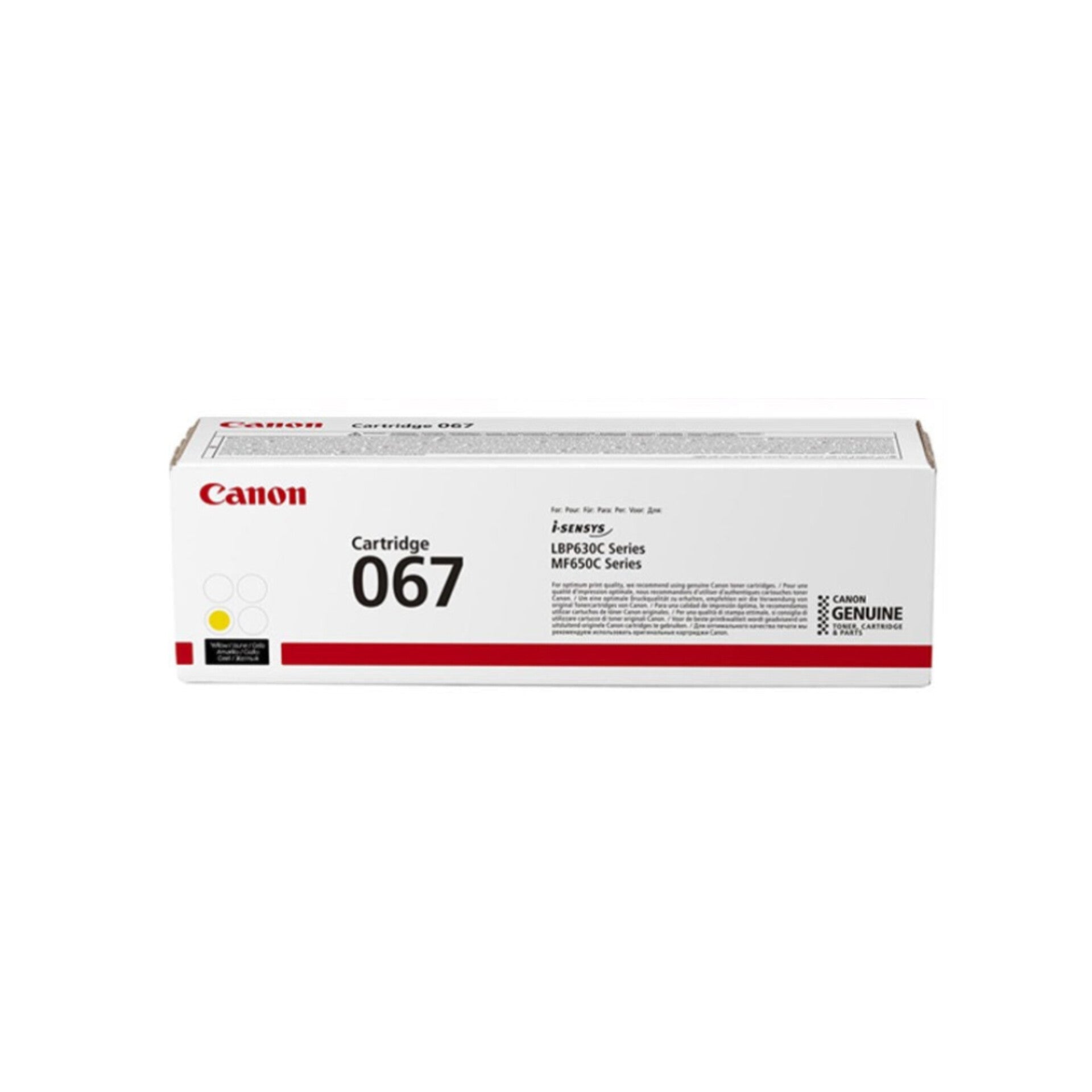 Original Canon 067 yellow toner cartridge in Doha, Qatar