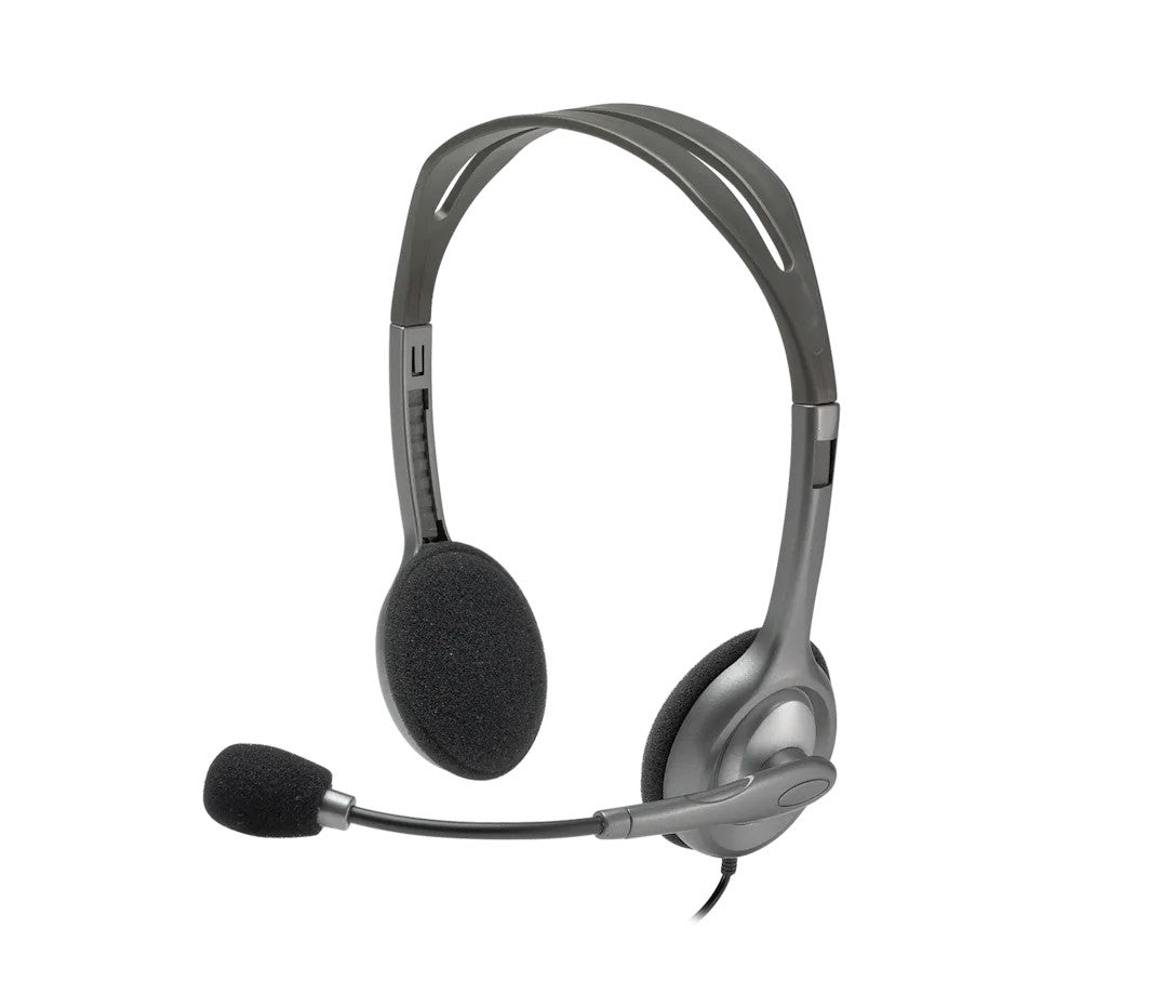 Logitech H110 Wired Stereo Headset with Dual 3.5mm Plugs Logitech H110 Wired Stereo Headset with Dual 3.5mm Plugs
