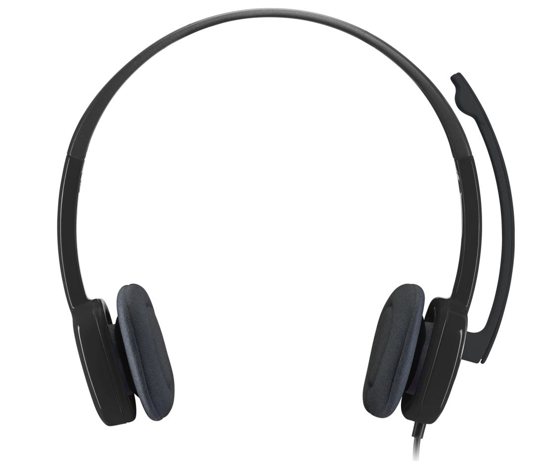 Logitech H151 Stereo Headset with 3.5mm Single Jack Connection and Noise-Cancelling Mic