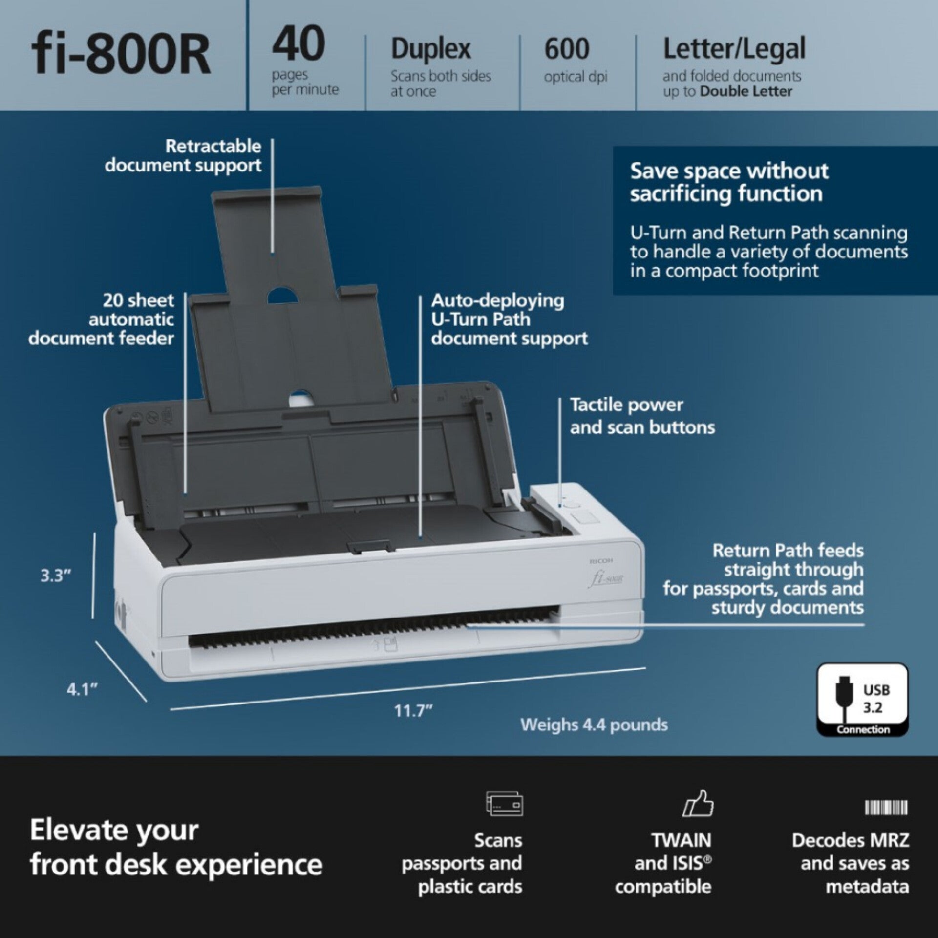 Ricoh fi-800R Scanner Ricoh fi-800R Scanner