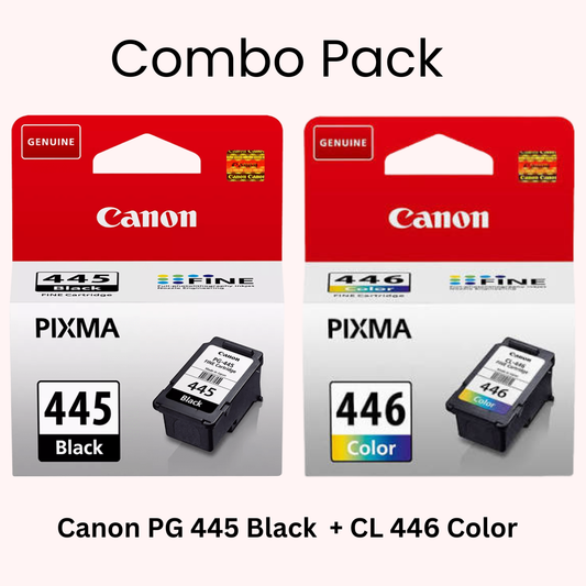 Combo Pack: Canon PG-445 Black + CL-446 Color Original Ink Cartridge