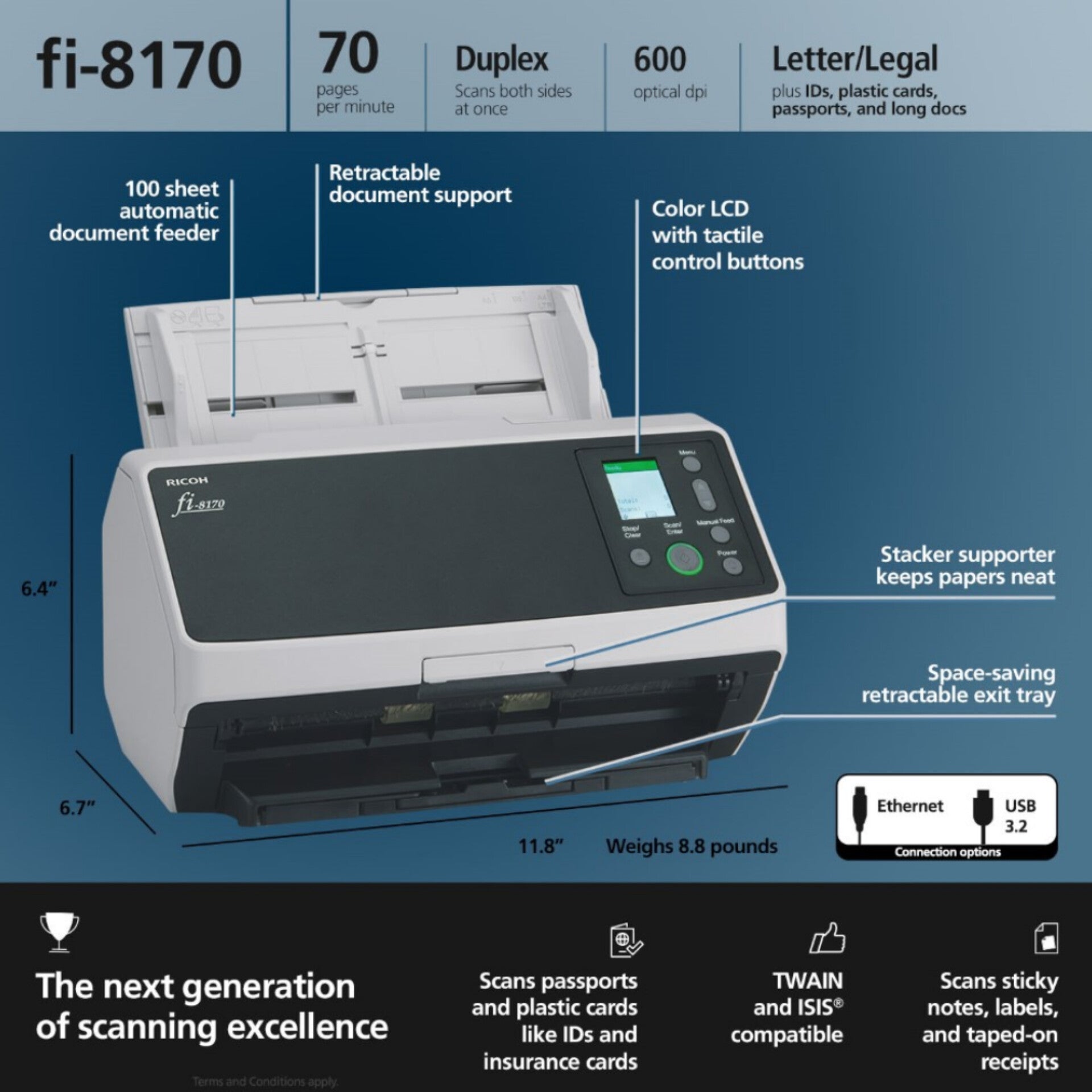 Ricoh fi-8170 Scanner Ricoh fi-8170 Scanner