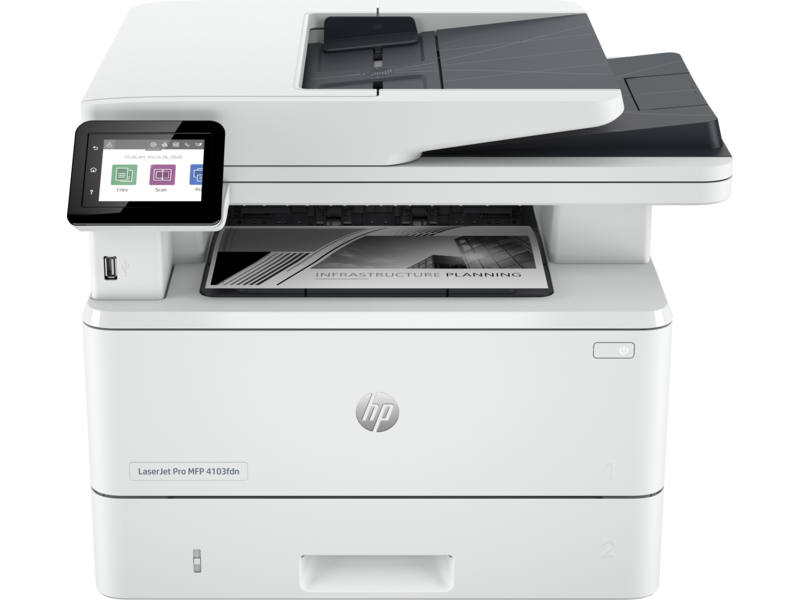 HP LaserJet Pro MFP 4103FDW Printer