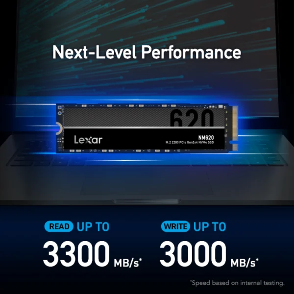 LEXAR NM620 1TB M.2 2280 PCle Gen 3×4 NVMe SSD